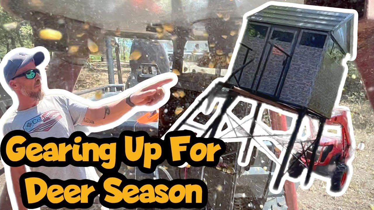 Getting Ready For Deer Season, Antler Shed Deer Blind And Deer Feeder Set Up