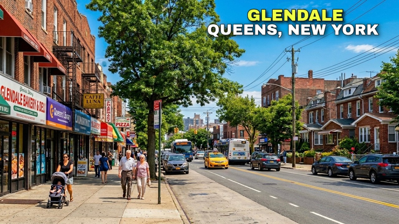 [4K]🇺🇸Exploring Glendale Queens New York Before the Rain