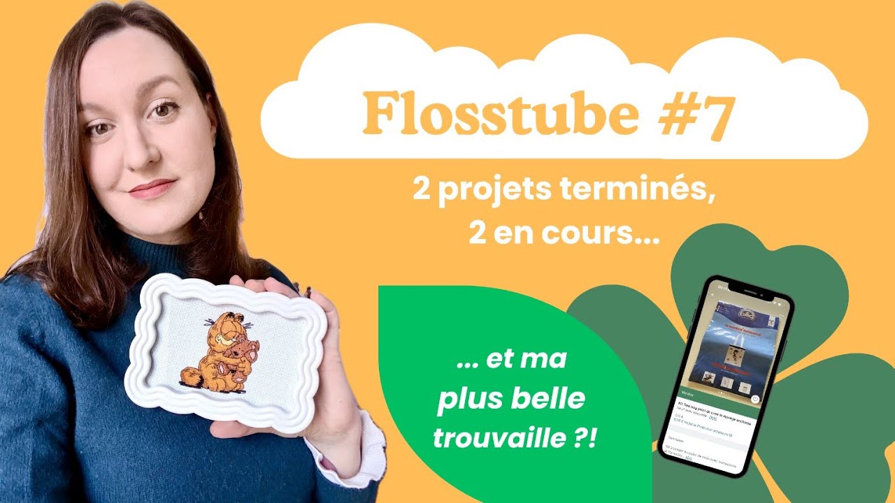 Flosstube #7Janvier 2026 ‐ 2 projets terminés, 2 en cours... et ma plus belle trouvaille ?!