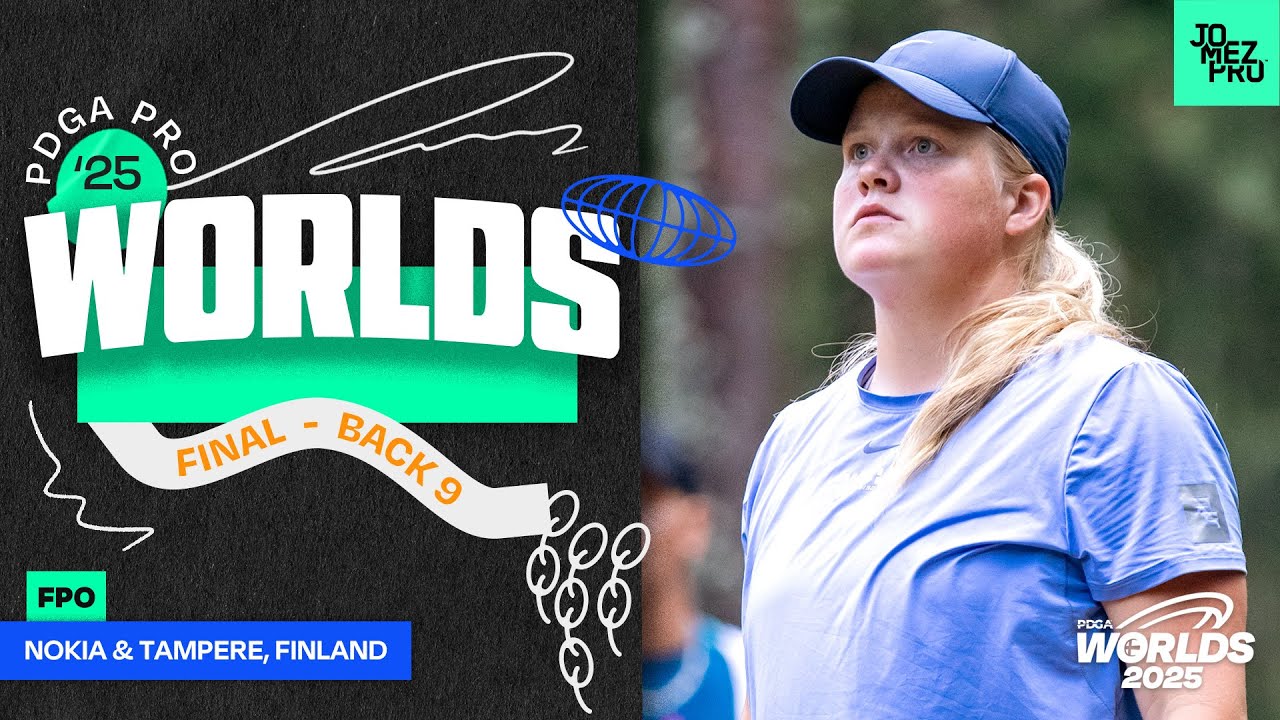 2025 PDGA Pro Worlds | FPO FINALB9 | Lehtomäki, Blomroos, Scoggins, Salonen  | Jomez Disc Golf