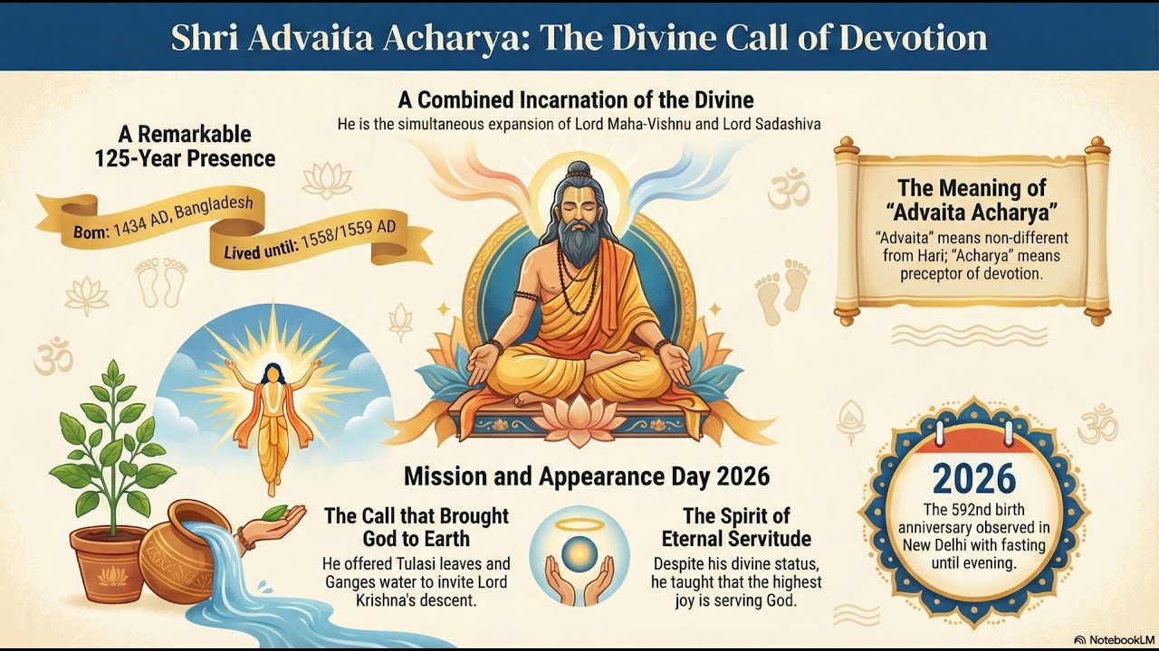 Śrī Advaita Ācārya Appearance Day | The One Who Invoked Lord Chaitanya’s Descent