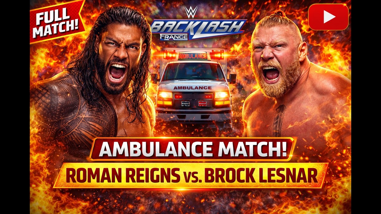 Only One Walks Out! 🚑 Roman vs Brock Ambulance War – WWE 2K25#wwe #ps5 #wwe2k25 #wrestling #wwefan
