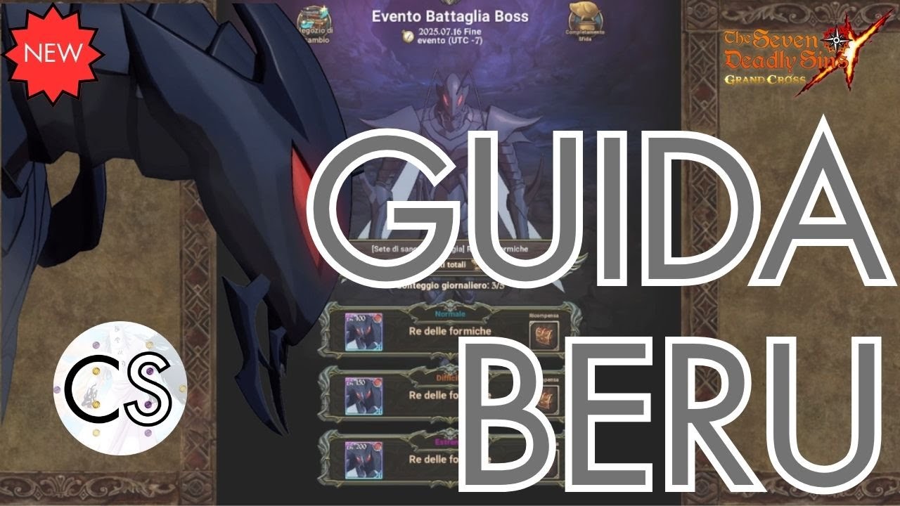 GUIDA EVENTI: BOSS EVENTO BERU (Collab Solo Leveling) - The Seven Deadly Sins Grand Cross (ITA)