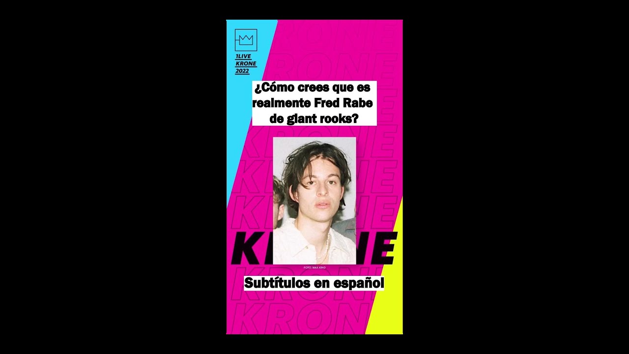 Fred Rabe de giant rooks 1LIVE Krone 2022 - subs en español
