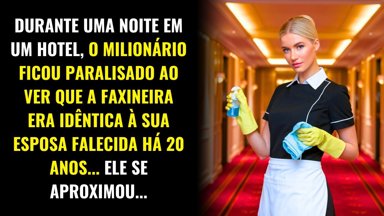 MILIONÁRIO FICOU PARALISADO AO VER QUE A FAXINEIRA ERA IDÊNTICA À SUA ESPOSA FALECIDA HÁ 20 ANOS...