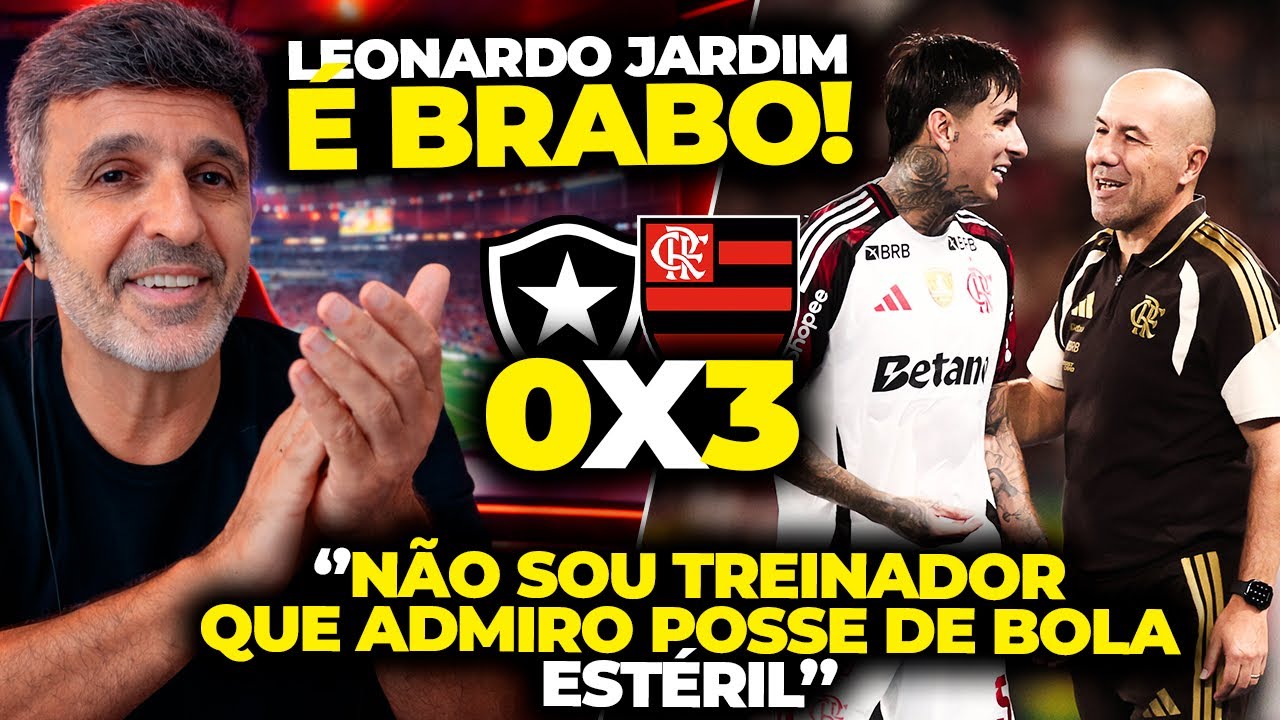LEONARDO JARDIM: “NÃO SOU UM TREINADOR QUE ADMIRO POSSE DE BOLA ESTÉRIL”  | BOTAFOGO 0x3 FLAMENGO 