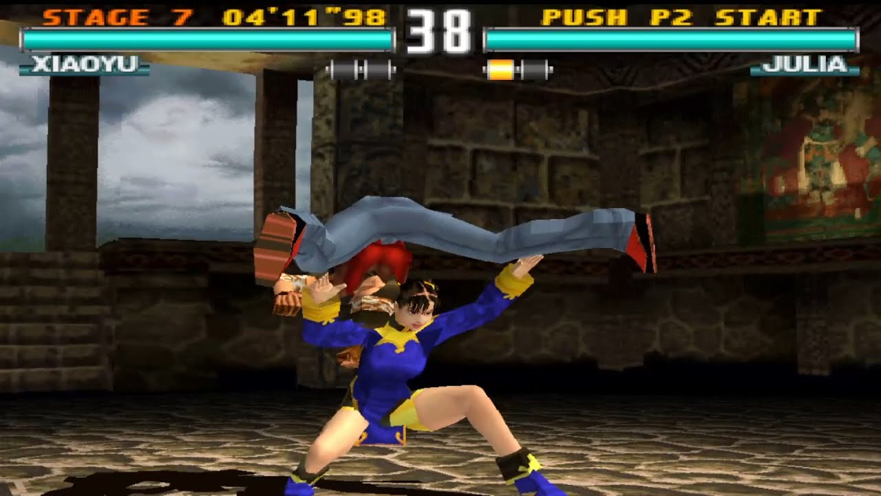 Xiaoyu with King Grapple 🐯 Tekken 3