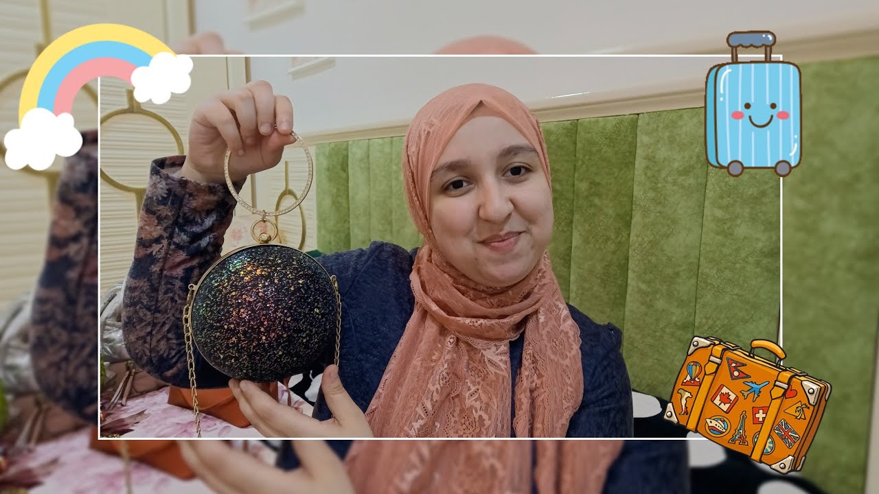 جولة في شنط الخروج بتاعتي🪬🍓💓👝🎒و لو عروسة و بتجهزي تعالي أقلك طريقة لتخزين الشنط🥱🤗بالسنين🥳💙