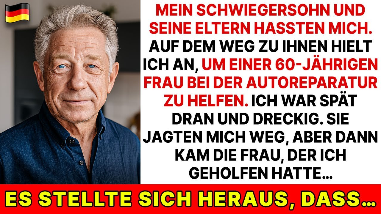 Ich kam zu spät zum Treffen mit der reichen Familie meines Schwiegersohns, weil ich jemandem half...