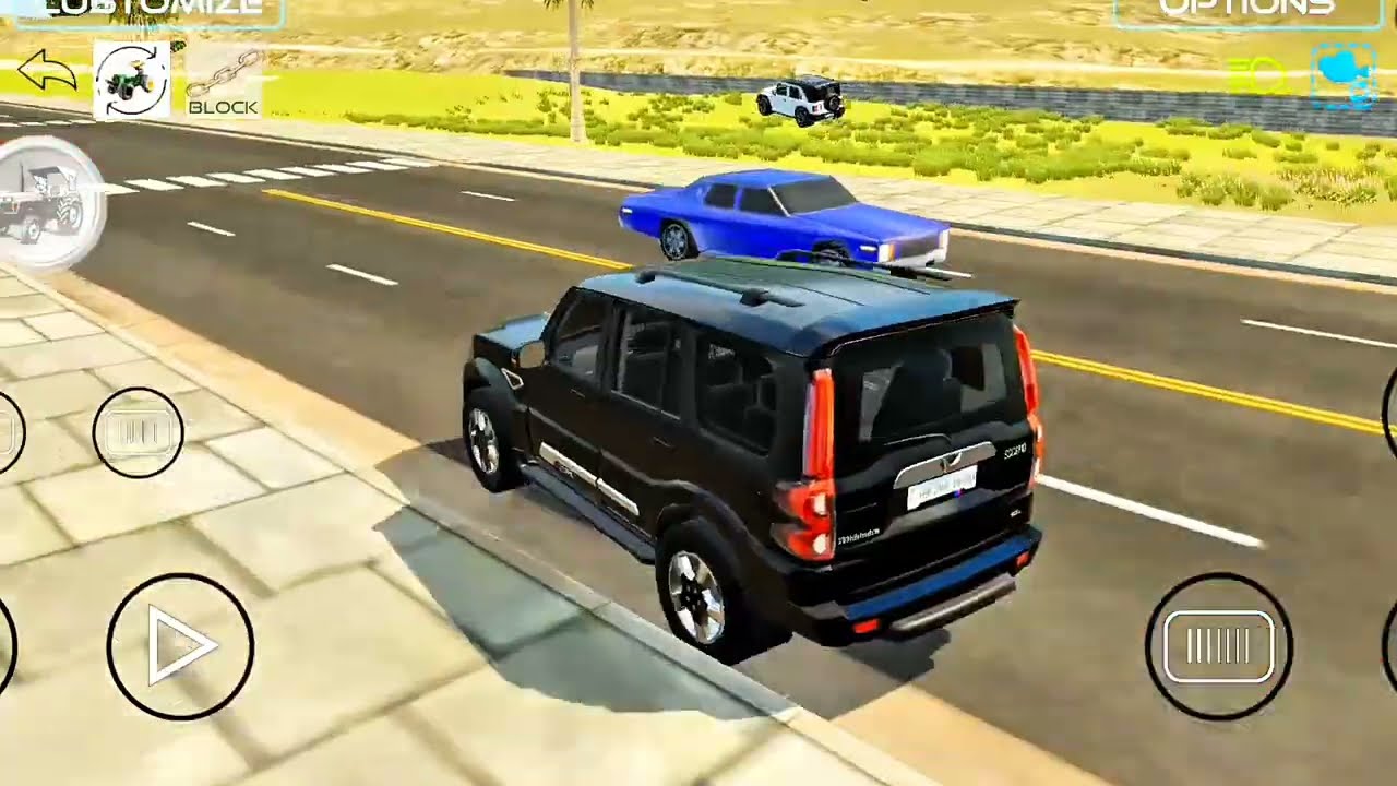 Scorpio Car Vs Thar ROXX Racing l Car Racing Game ll Scorpio or thar ke beech Racing Super racing 
