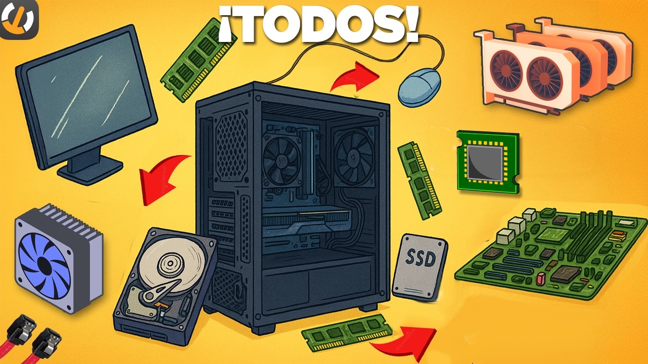 TODOS los COMPONENTES y partes del PC en 5 minutos