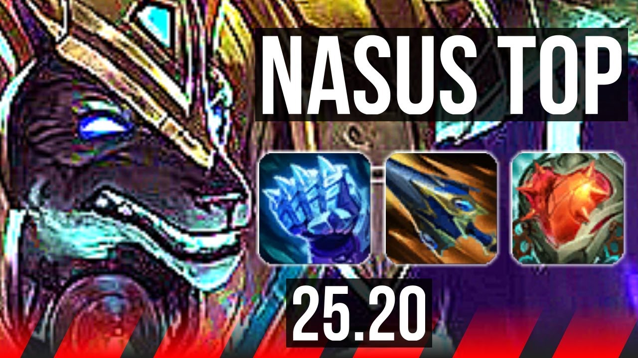NASUS vs URGOT (TOP) | 7 solo kills, 1200+ games, 11/2/2, Dominating | NA Master | 25.20