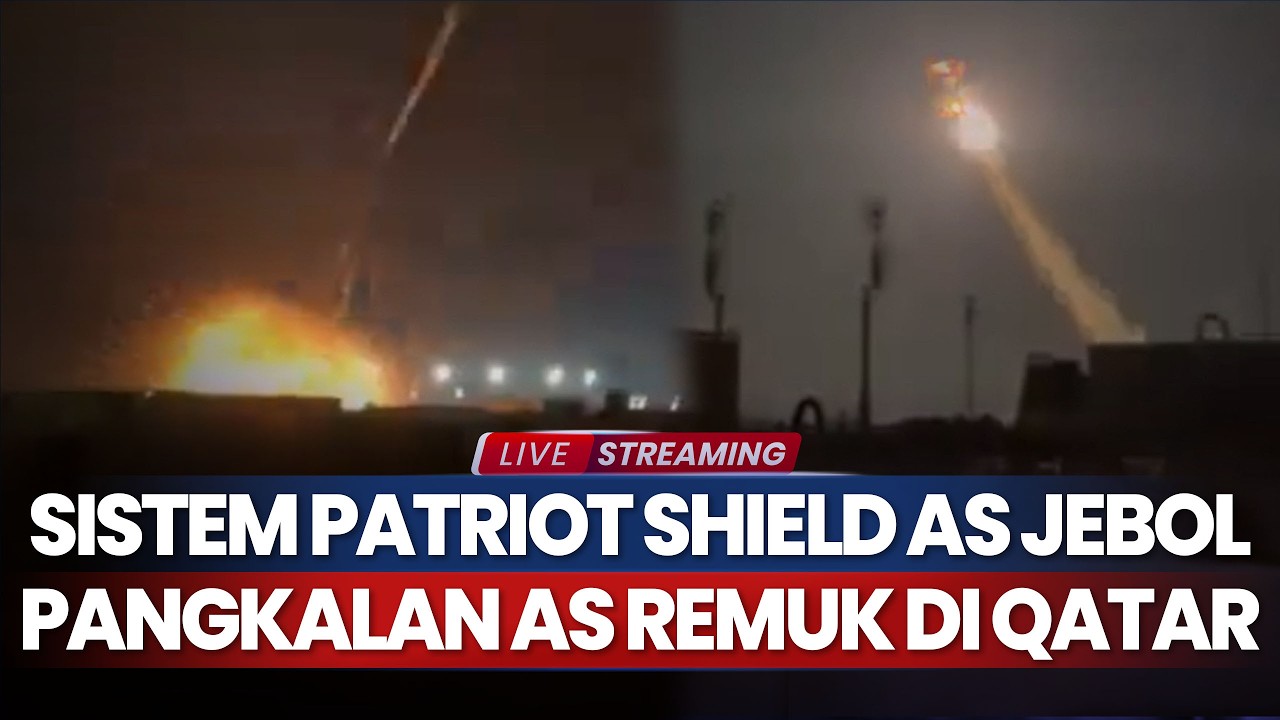 Detik-detik Sistem Patriot Shield AS Jebol, Rudal Balistik Iran Hamtam Pangkalan Al-Udeid Qatar