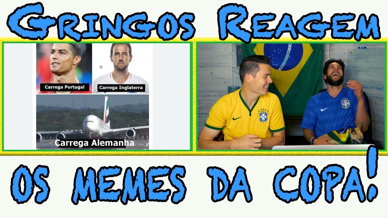 Gringos Reagem aos MEMES DA COPA!