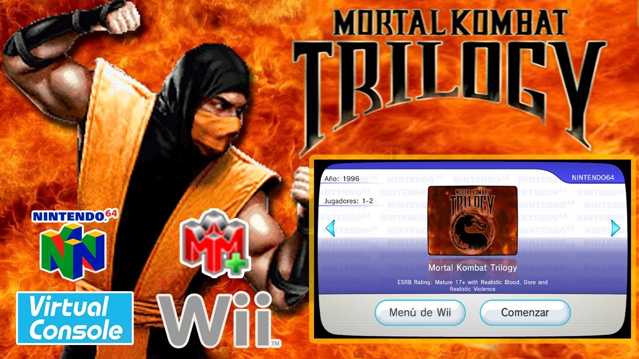 Mortal Kombat Trilogy [Español] WAD [VC N64] [Not64 SE SRL] Wii