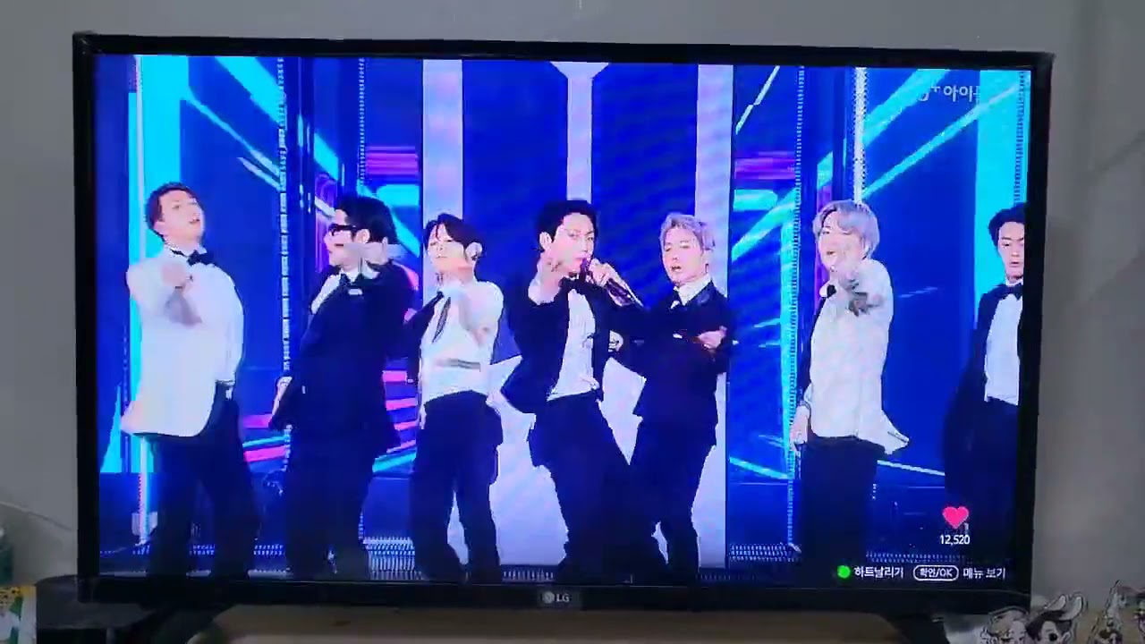 BTS performing Butter at TFMA 2021- The Fact Music Award