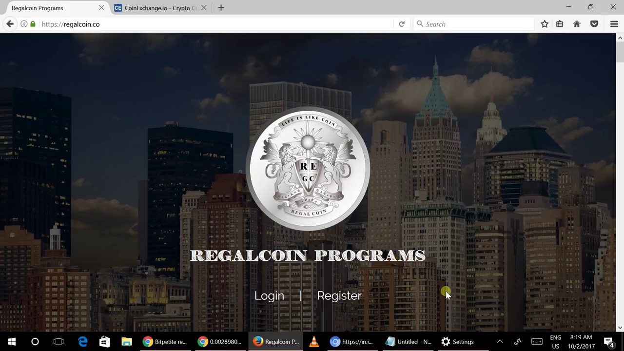 How to buy regal coin from coinexchange