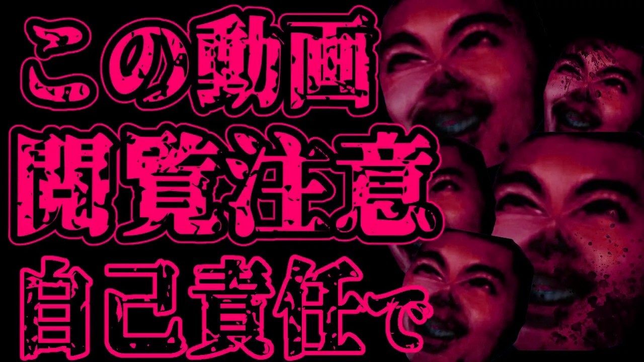 【怖い話】この動画ガチ閲覧注意。精神崩壊の危険性あり、自己責任でご視聴ください【閲覧注意】