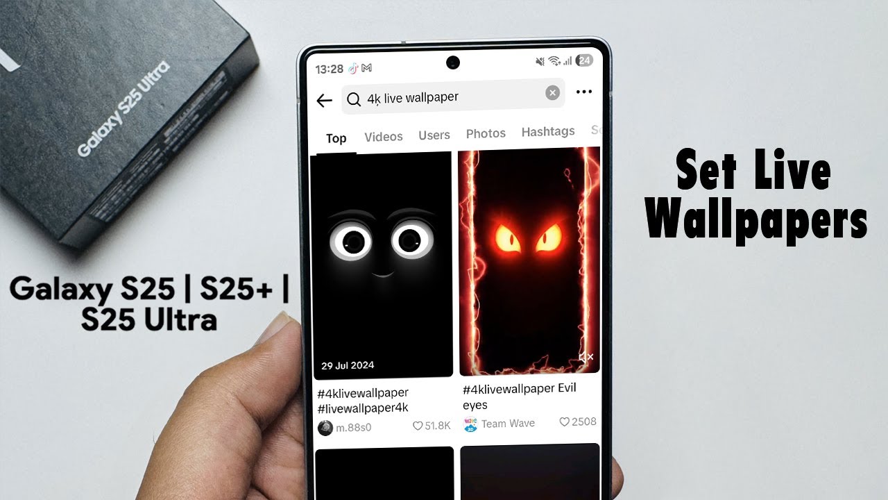 Samsung Galaxy S25 Ultra : How to Get Live Wallpapers