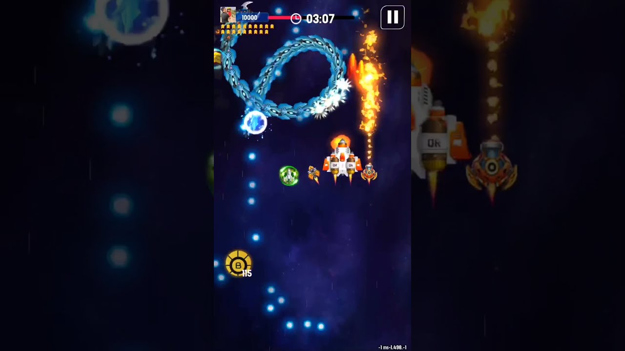 Space shooter boss 20 for newbie  - bắn ruồi boss 20 cho người mới chơi #RedBurry1star#vs#boss20