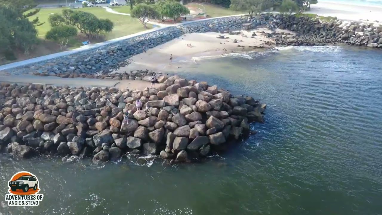 Drone Flight over Little Duranbah Beach