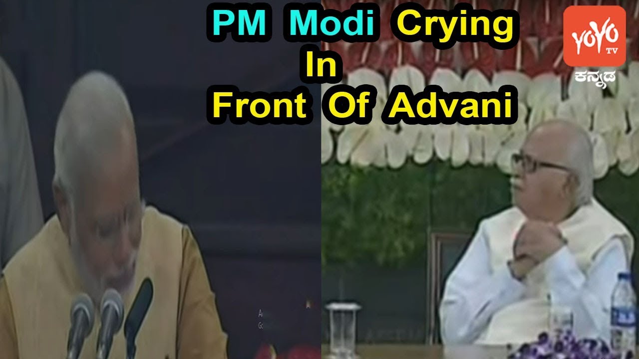 PM Modi Cries In Front Of LK Advani | BJP  | Parliament | Lok Sabha | YOYO TV Kannada