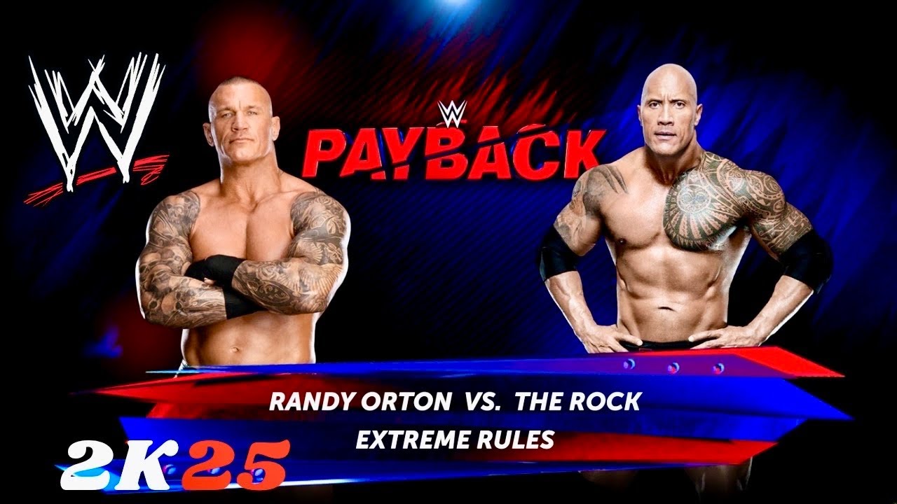 THE ROCK VS RANDY ORTON – EXTREME RULES🔥 RKO VS ROCK BOTTOM | WWE2K25