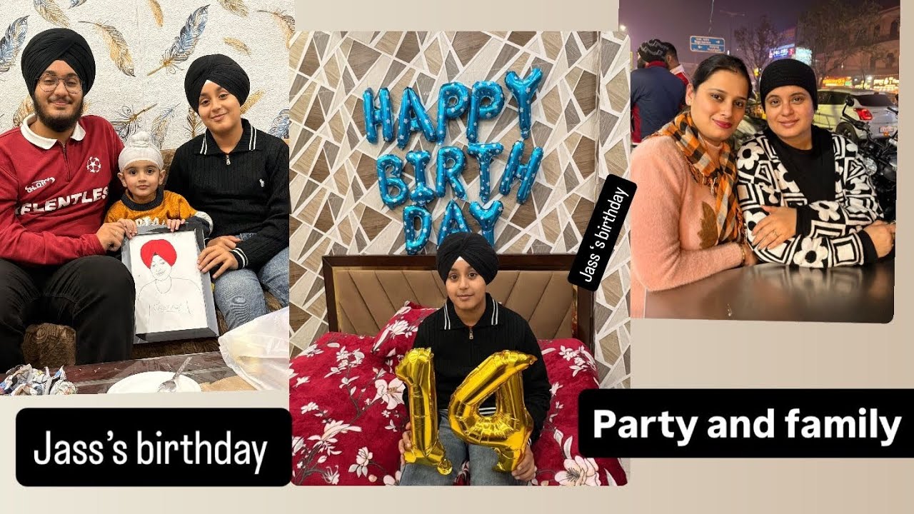 Family time with fun🎉🤩 Jasman's birthday party❤️💐 decoration ,masti 💟 Abeer and family  ❤️ subscribe