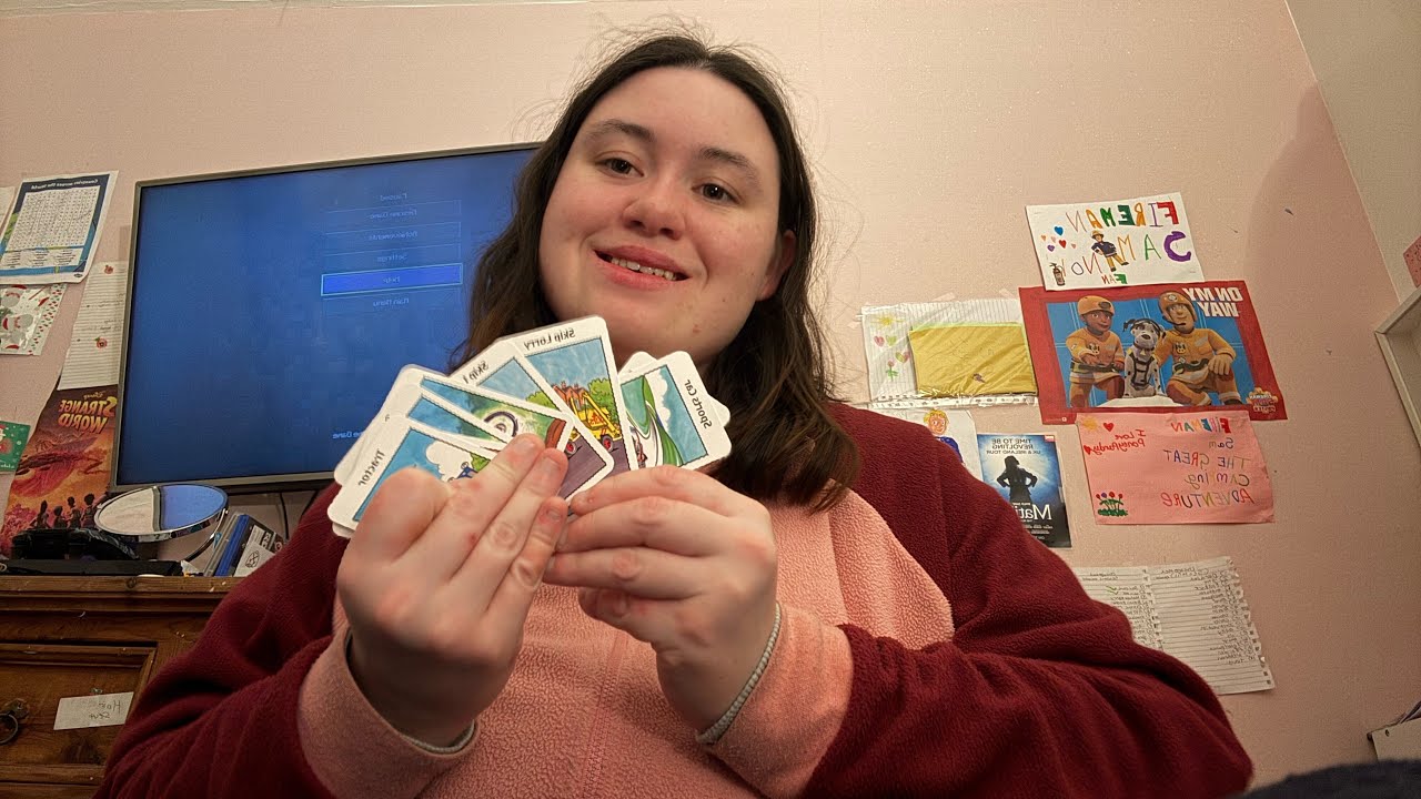 Playing a quick card game before bed / naughty me lol x