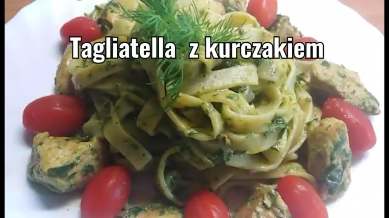 Szybki obiad lub kolacja. Tagliatella z kurczakiem i szpinakiem. Pycha 😊