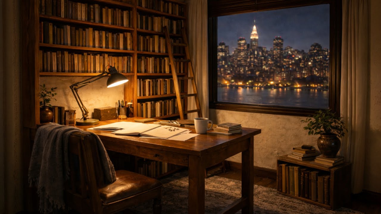 Late Night Rain Jazz – Slow Sax & Soft Piano 🎷 Relaxing Background Music