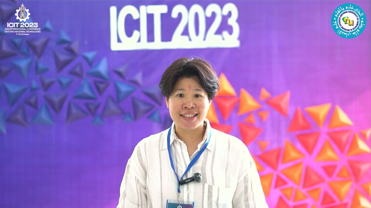 Dr. Ratsameetip Wita | CHIANG MAI University Thailand | ICIT 2023 | FAST NUCES&nbsp;CFD&nbsp;Campus