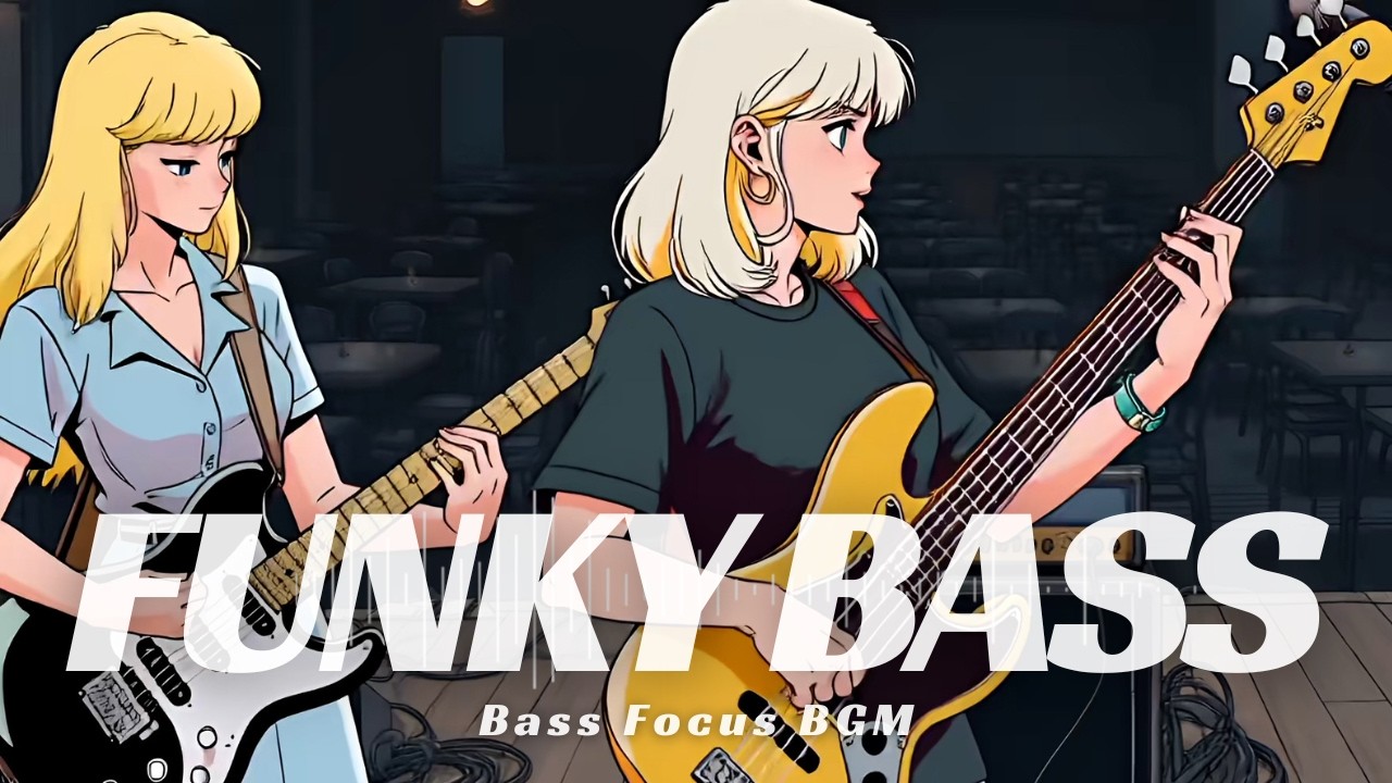 Positive Groove Funky Guitar & Bass | Funky Fusion Bass for Work & Relax