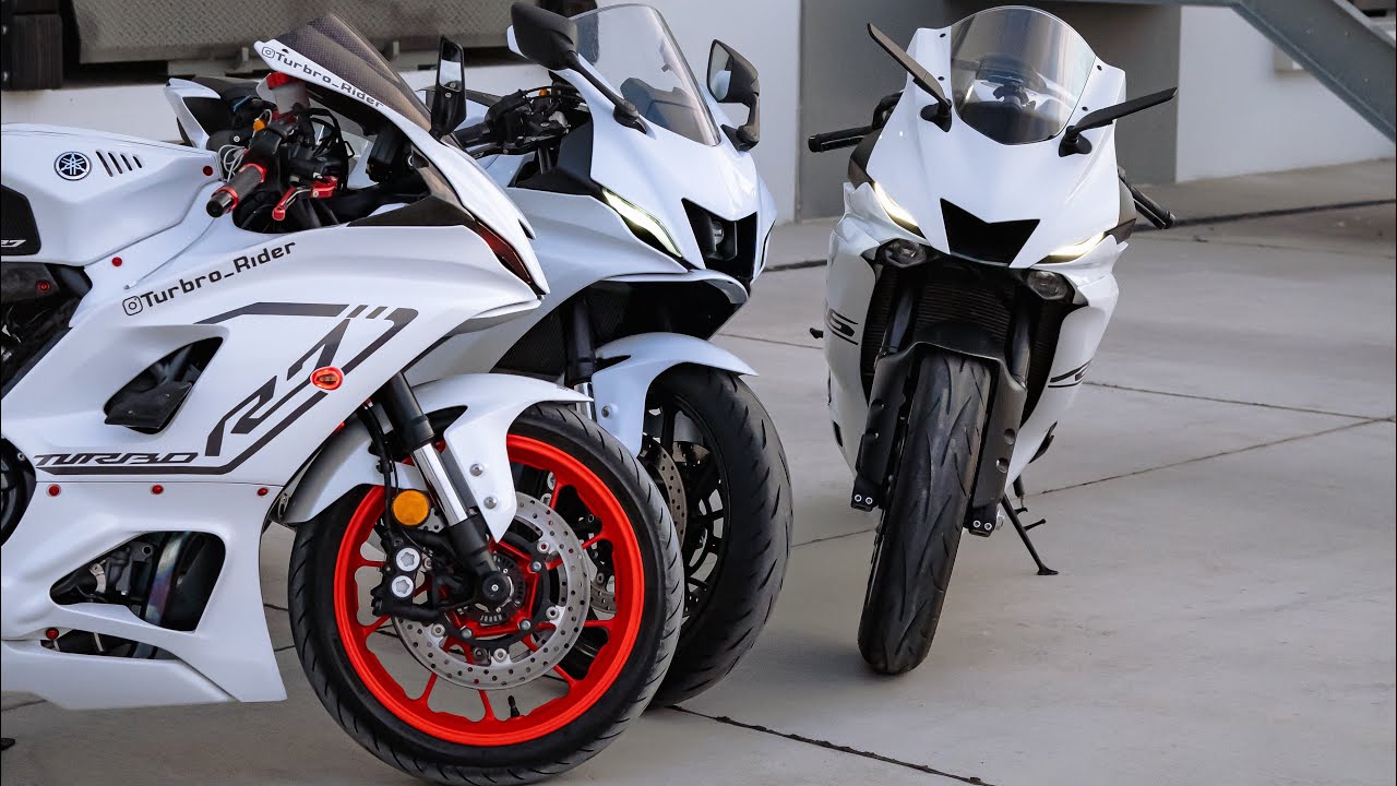 TAKING a 2024 TURBO YAMAHA R7 to a CAR MEET | Less TALKING, more NOISE
