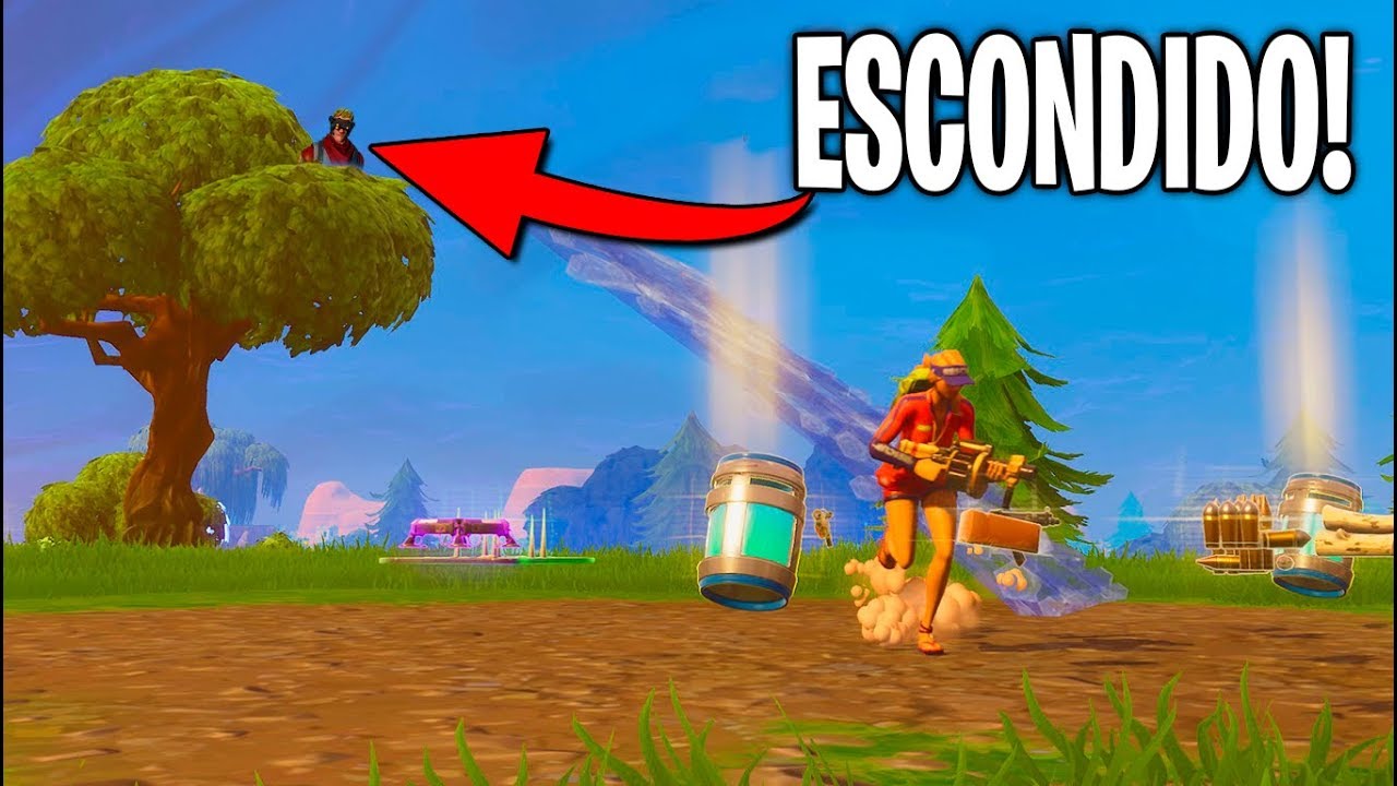 ESCONDIDO EN UN ÁRBOL! FORTNITE: Battle Royale