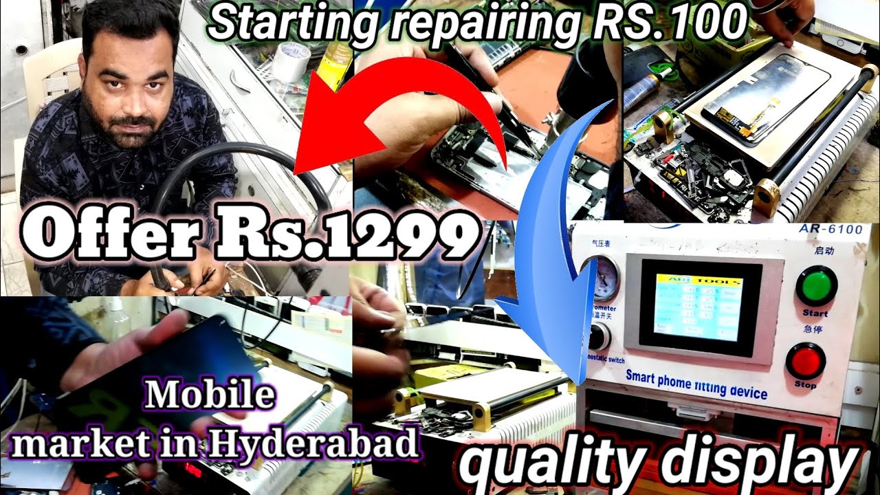 mobile repairing cheap price Rs.1299/- original display Jagdish market in Hyderabad LCD DISPLAY