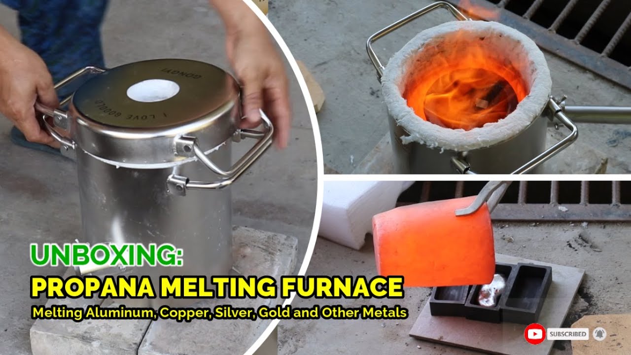 Unboxing: Propane Melting Furnace - Melting Aluminum, Copper, Silver, Gold and Other Metals