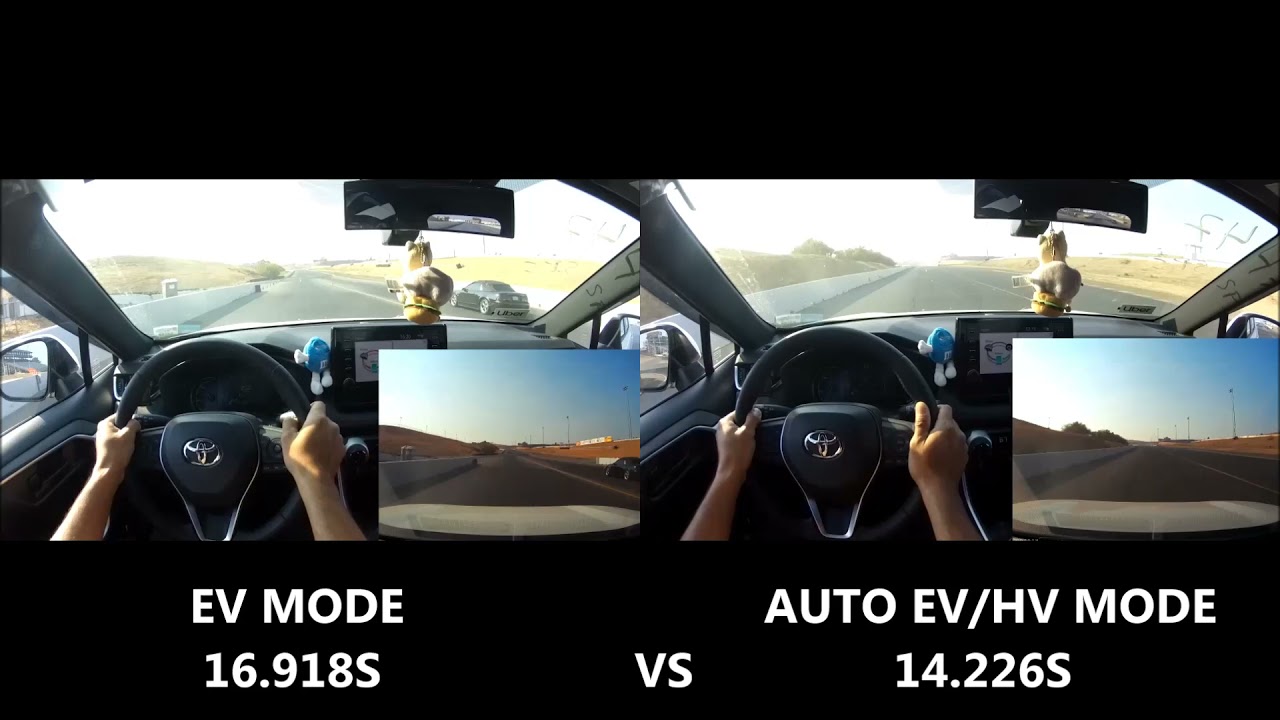Rav4 Prime EV VS. Auto EV/HV 1/4 Mile Runs