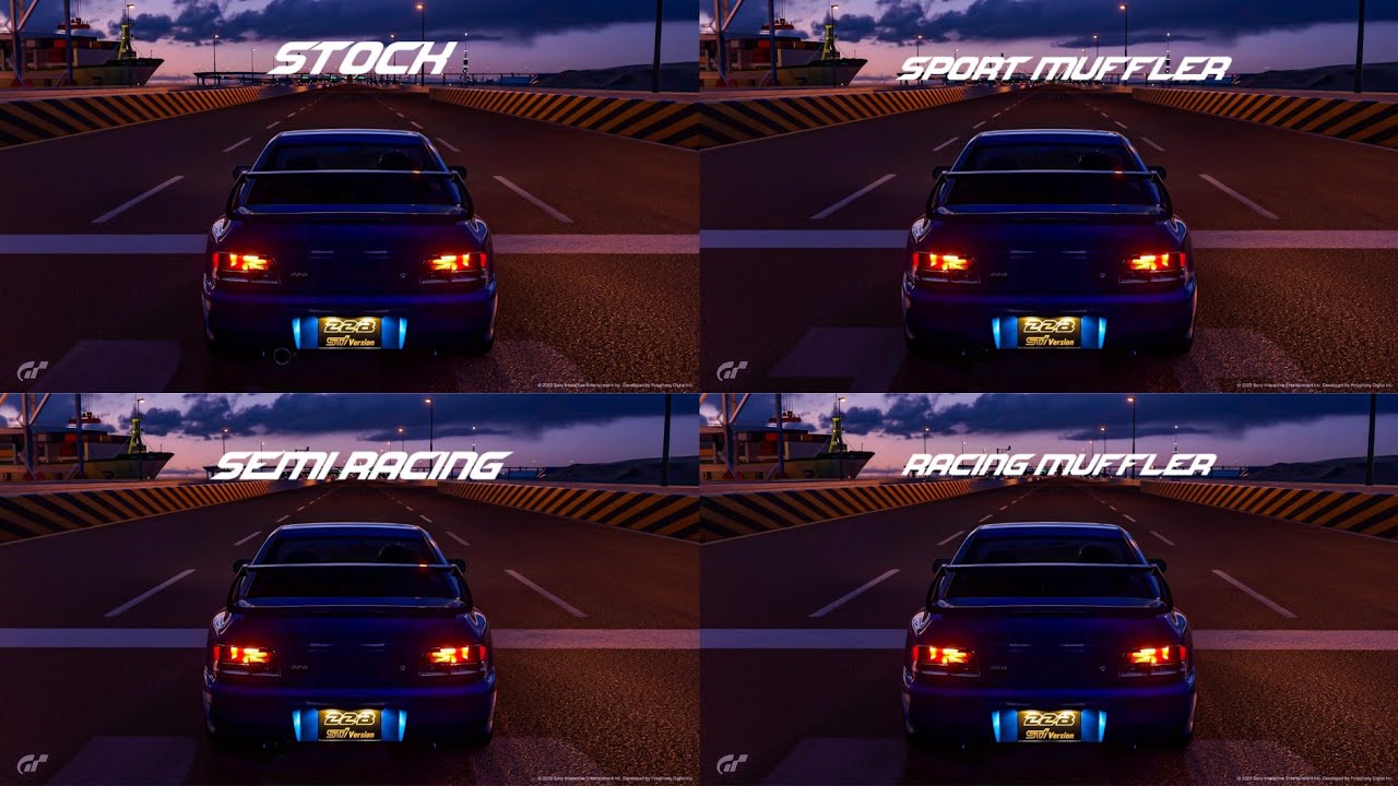 Subaru Impreza 22B Exhaust Sound | Gran Turismo 7 Comparison