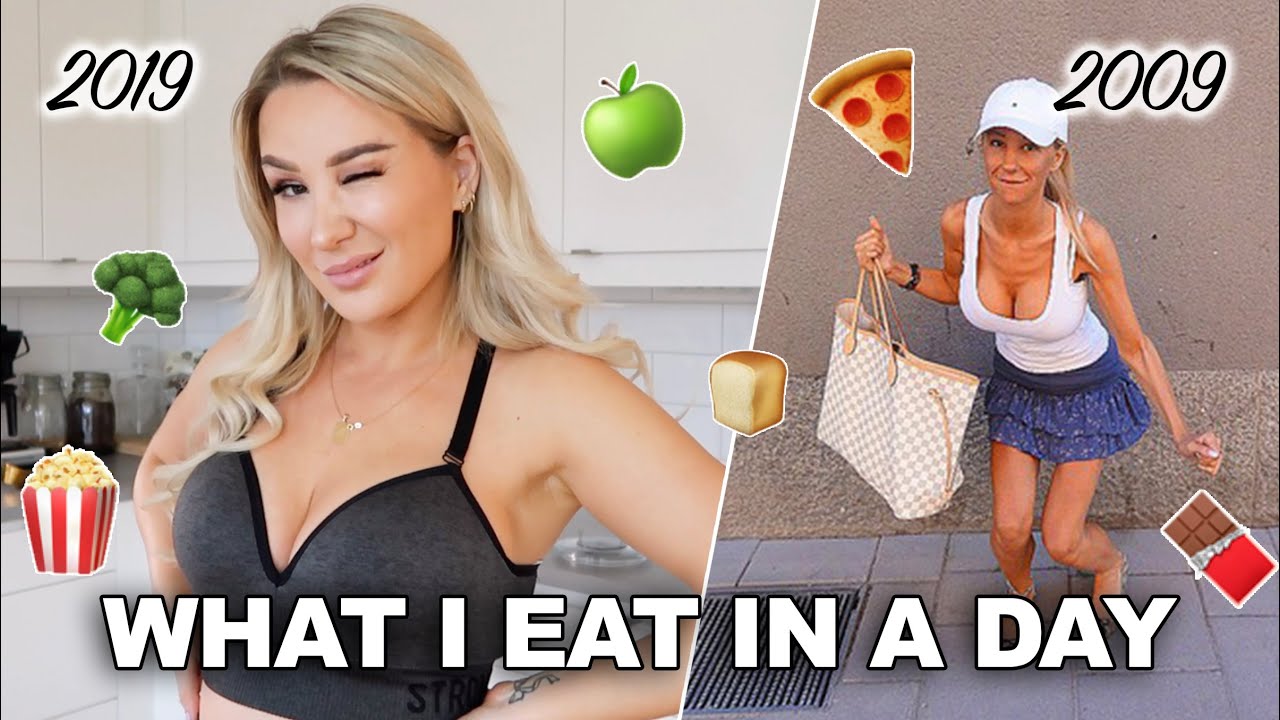 What I eat in a day, now vs then..