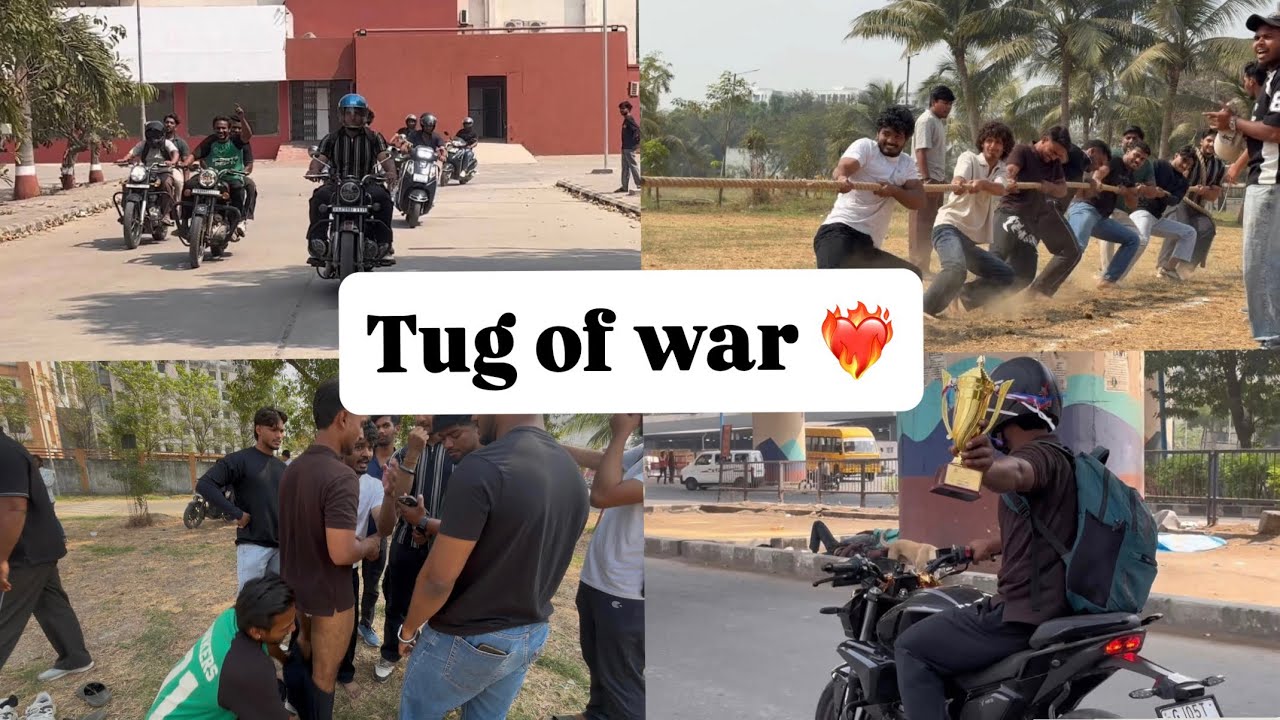 Tug of war in vnsgu university, 1st time experience #tugofwar #vnsgu #krishhyadavvlogs #explore