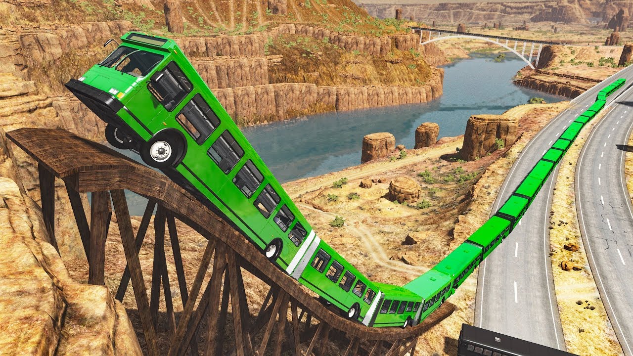 Articulated Bus Fails#1 - Beamng drive