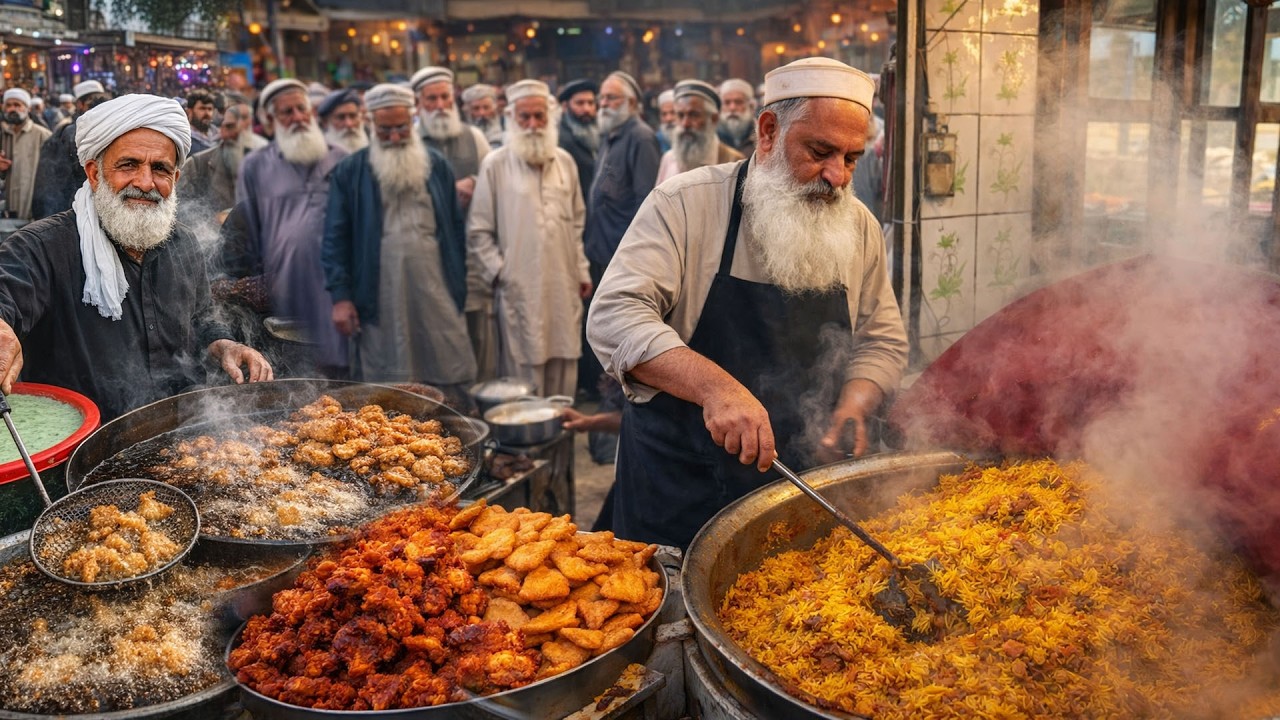 Biryani Recipe | Street food in Ramadan | Chicken BBQ | Village Bazaar in Afghanistan