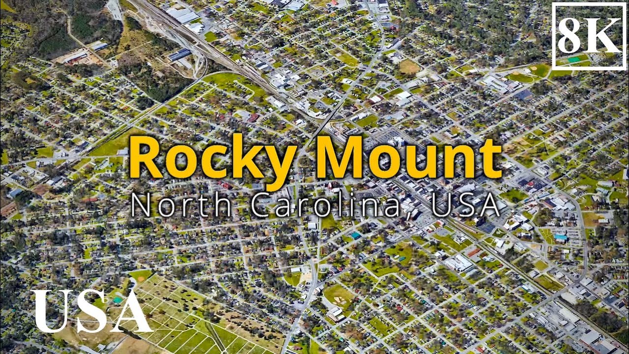 A Cloudy Day in Rocky Mount, North Carolina – City Drive & Sights
