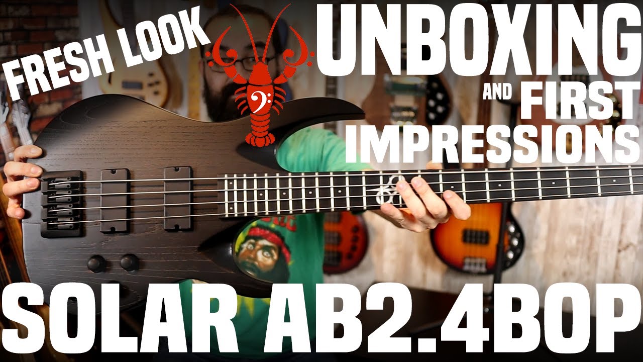 Распаковка и первые впечатления от 4-струнной бас-гитары Solar Guitars AB2.4BOP! ВАУ! - LowEndLob...