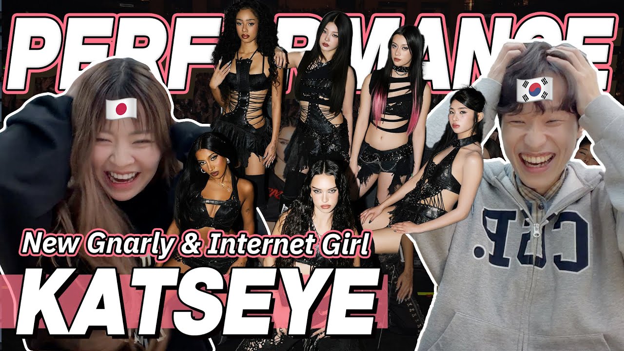 eng) KATSEYE 'Gnarly + Internet girl' Reaction | 캣츠아이 리액션 | Korean & Japanese Dancer Reacts | J2N