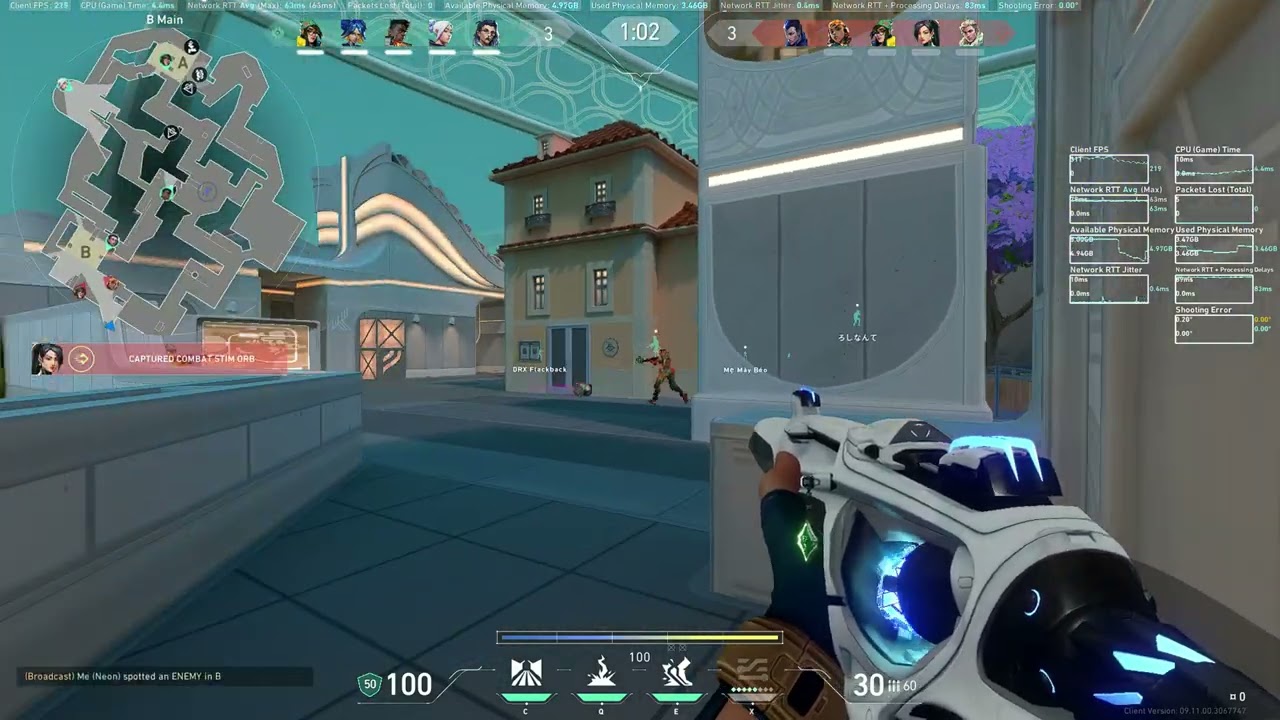 Ryzen 7 5700x RX6600 Valorant 1080p low settings