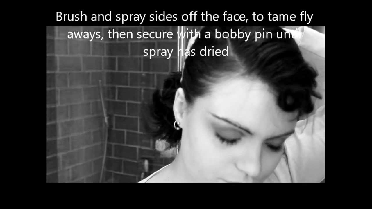 Bette Davis hair tutorial using authentic techniques!