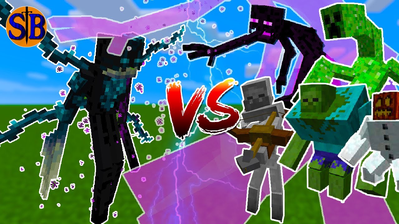 Sculk Enderman(Sculk Horde) vs Mutant Monsters | Minecraft Mob Battle