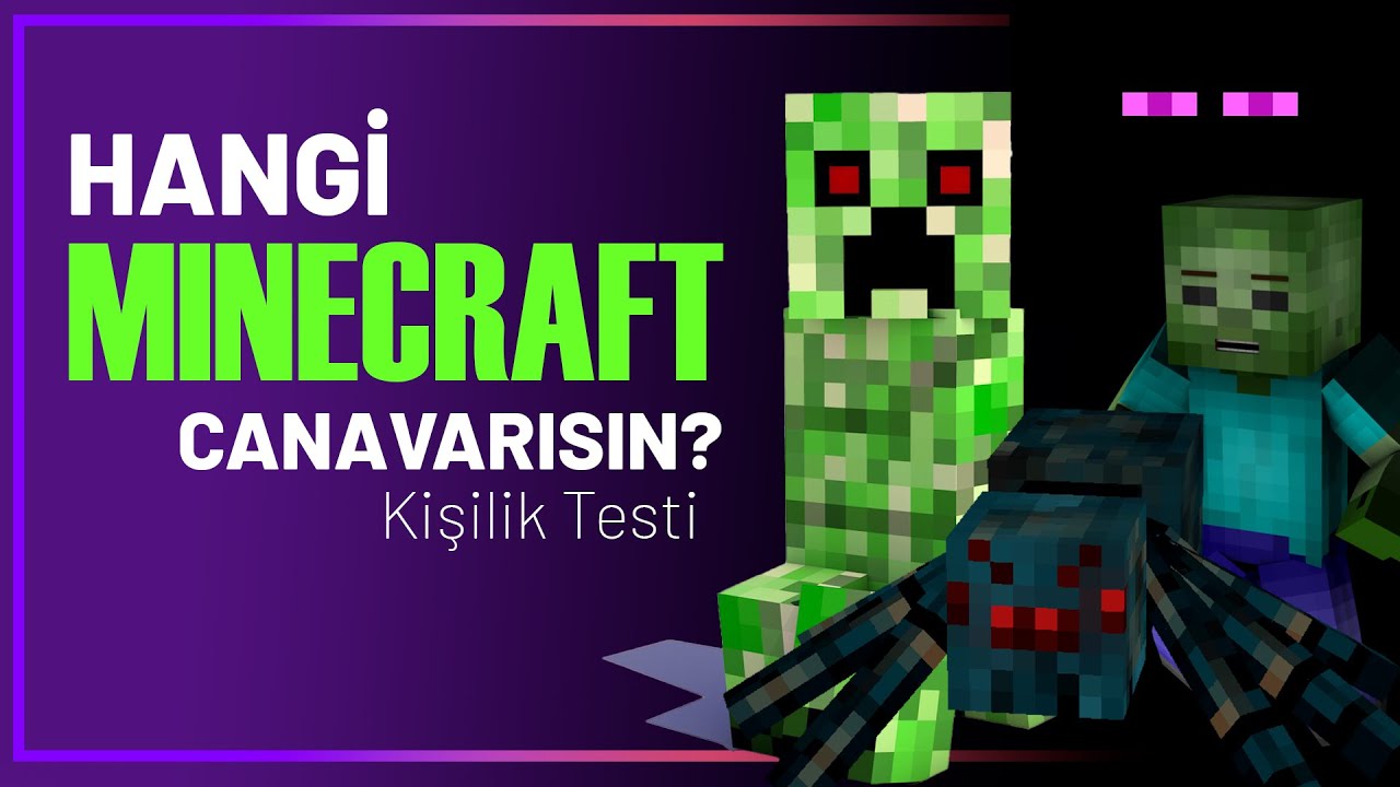 Hangi Minecraft canavarısın? Kişilik Testi #minecraft #kişiliktesti